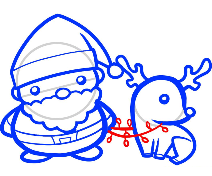 Новогодние рисунки для срисовки прикольные