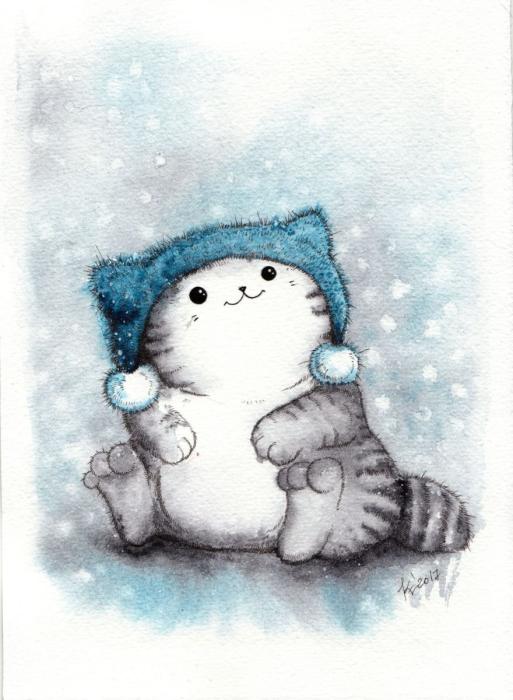 Оригинальный рисунок на новый год