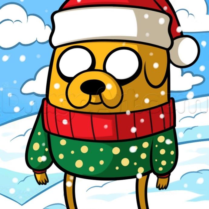 Новогодние рисунки для срисовки