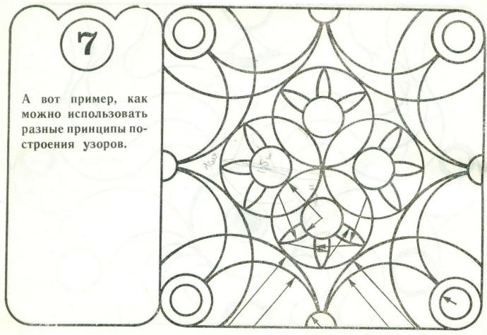 Рисунки с помощью циркуля для 5 класса