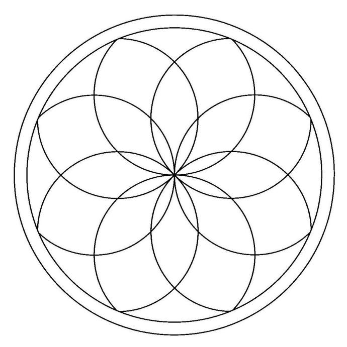 Узоры циркулем