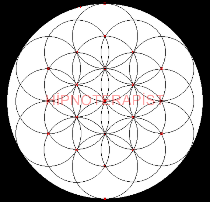 Узоры циркулем поэтапно