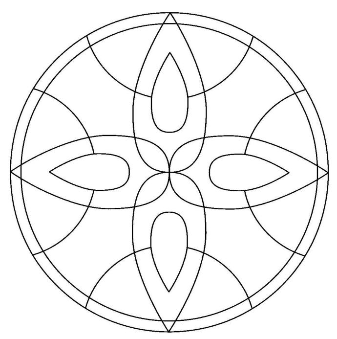 Орнамент в круге легкий