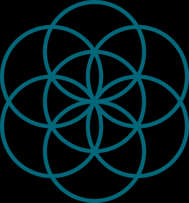 Геометрический орнамент в круге