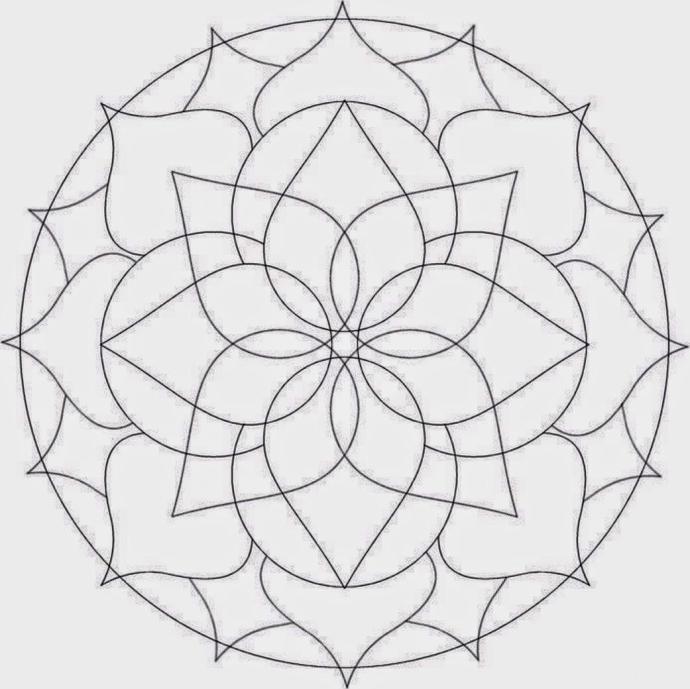 Узоры циркулем