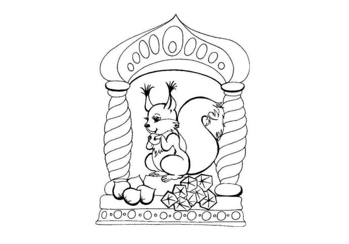 Пушкин сказка о царе Салтане белка