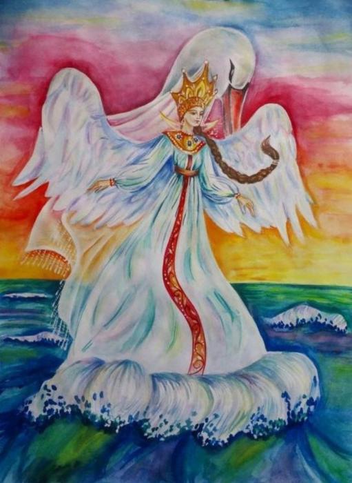 Нарисовать иллюстрацию к сказке Пушкина о рыбаке и рыбке