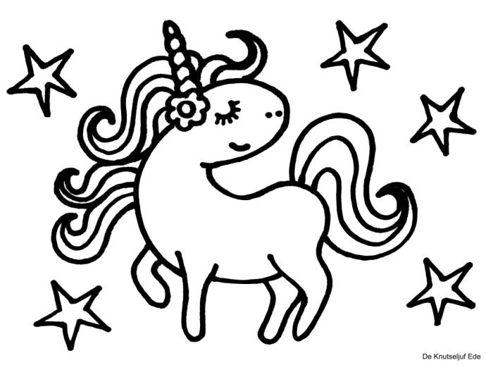 Раскраска Единороги