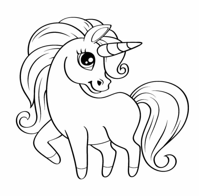Раскраска Единороги
