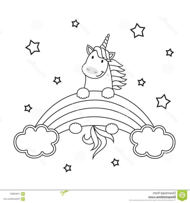 Лама Единорог раскраска для детей
