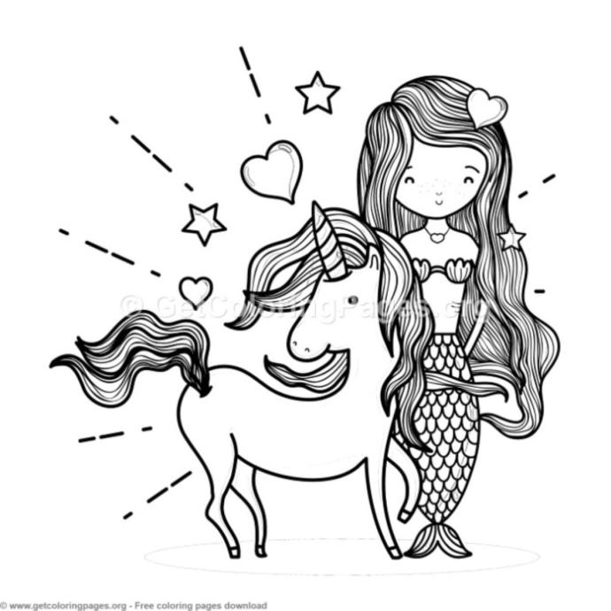 Единорожка ведьма раскраска