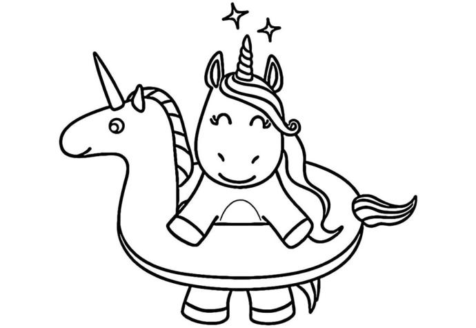 Раскраска Единорог Филли