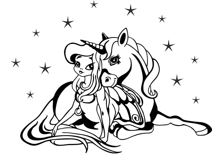 Единороги мама раскраски для девочек