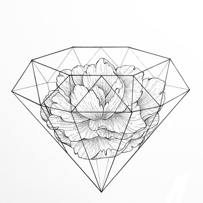 Раскраска Кристалл