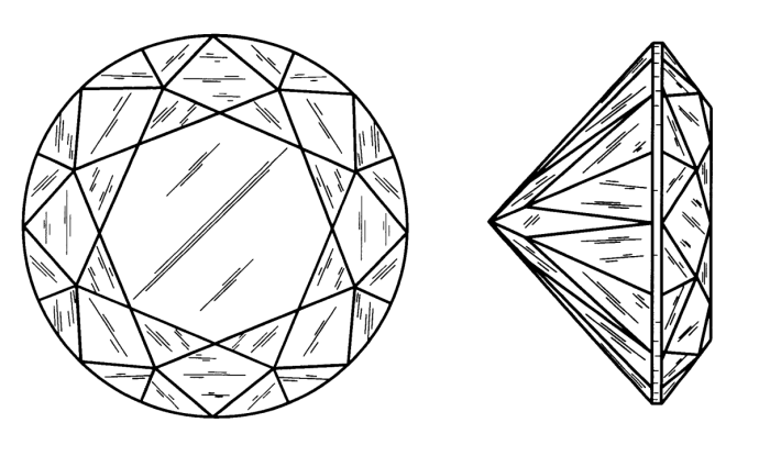 Раскраска бриллиант