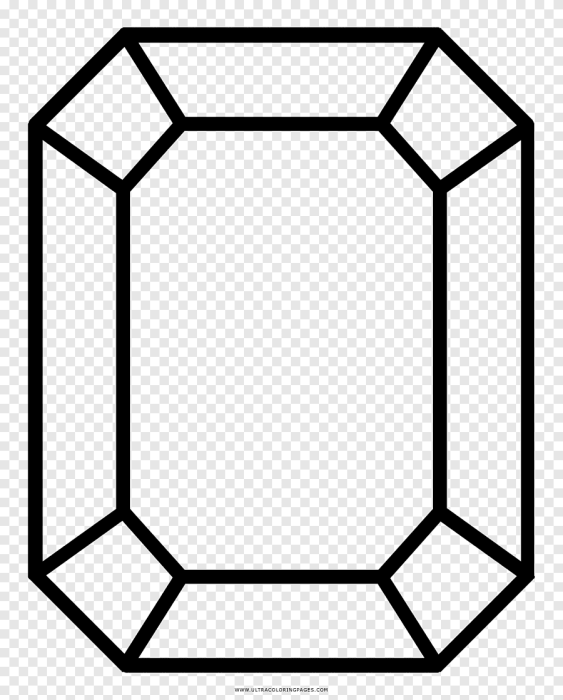 Раскраска драгоценные камни