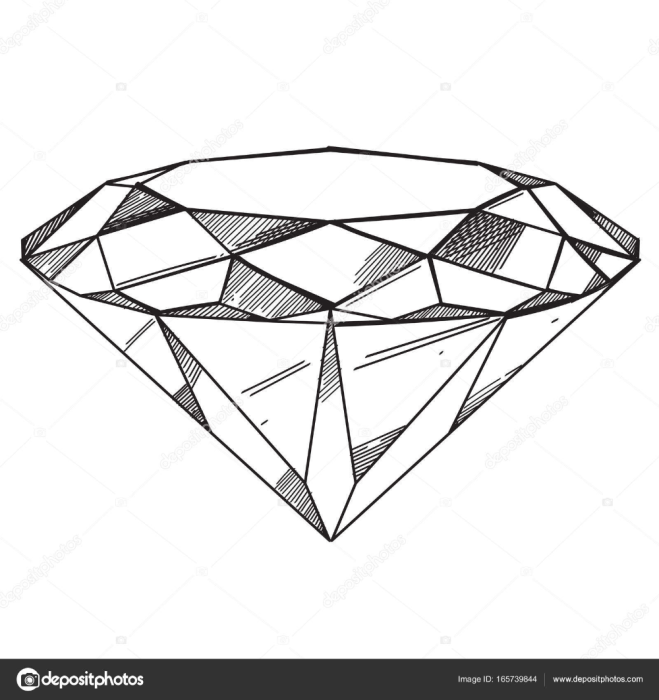 Раскраска Кристалл