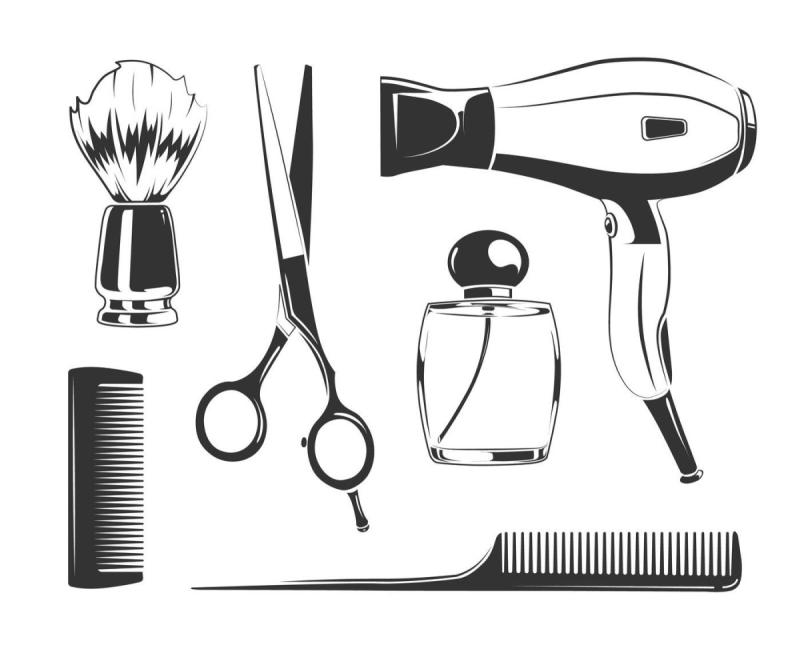 Рисунок карандашом моя мама парикмахер