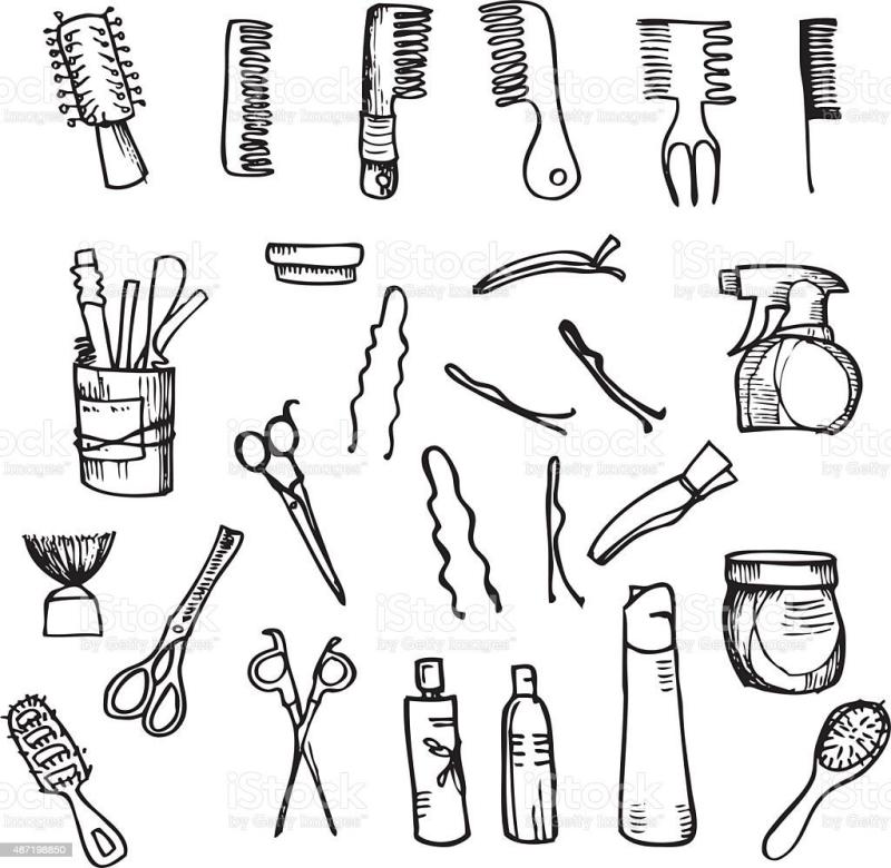 Раскраска парикмахер для детей