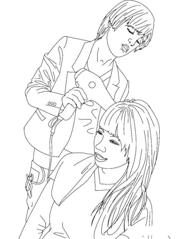 Раскраска парикмахер