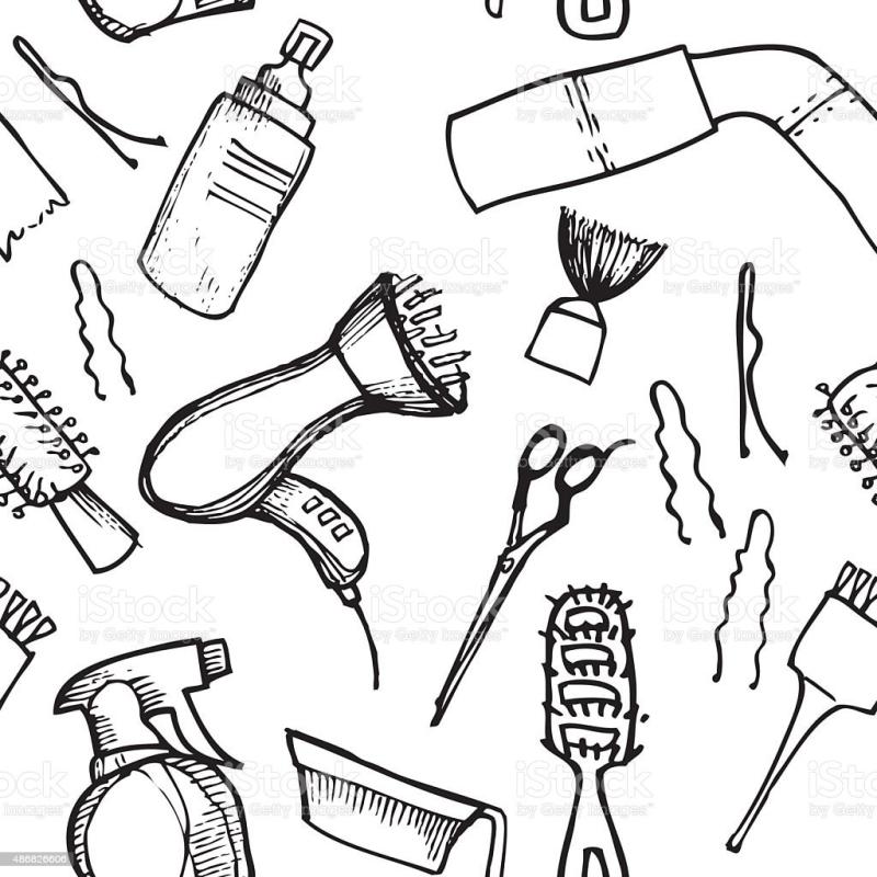 Раскраска парикмахер для детей60