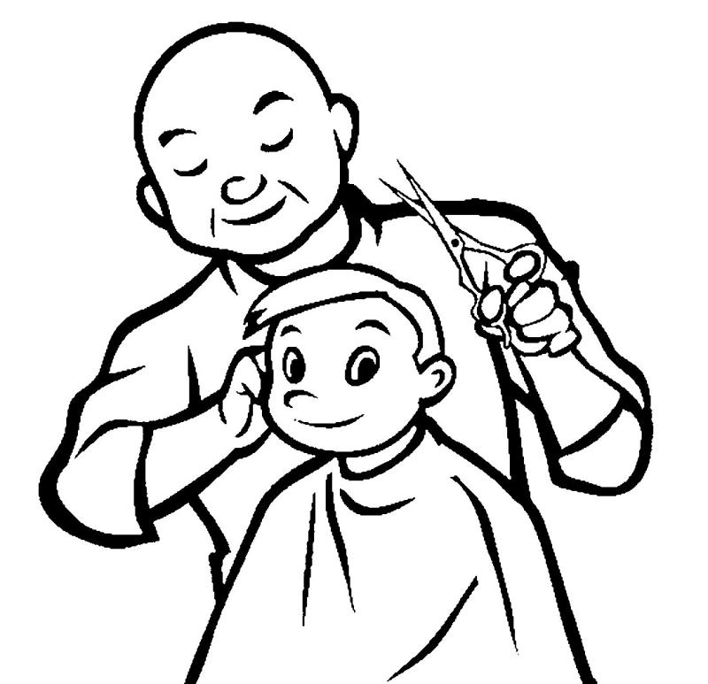 Раскраска парикмахерская