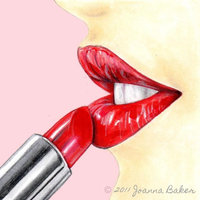 Нарисовать помаду