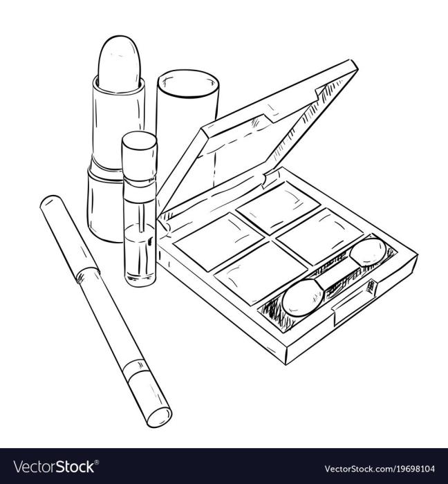 Раскраска косметика