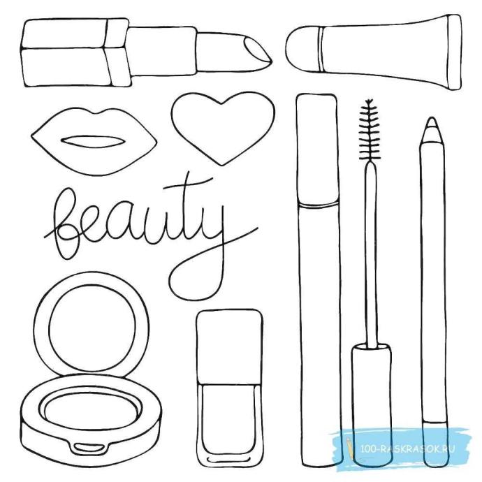 Нарисовать помаду