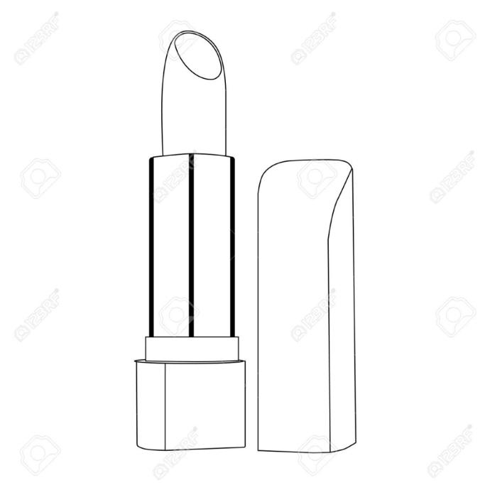 Помада эскиз карандаш