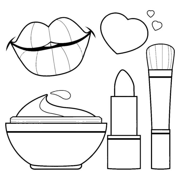 Силуэт помада знак