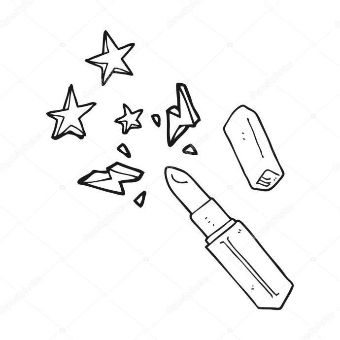 Рисунки помады румян