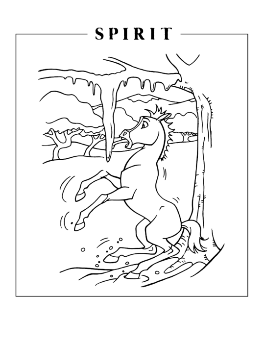 Раскраска спирит74