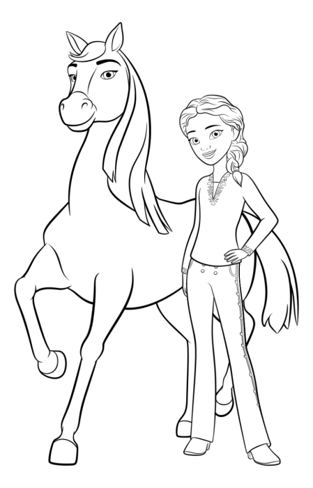 Лаки спирит девушка раскраска