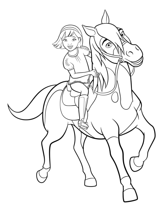 Раскраска спирит непокорный