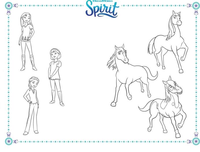 Спирит непокорный раскраска Спирита
