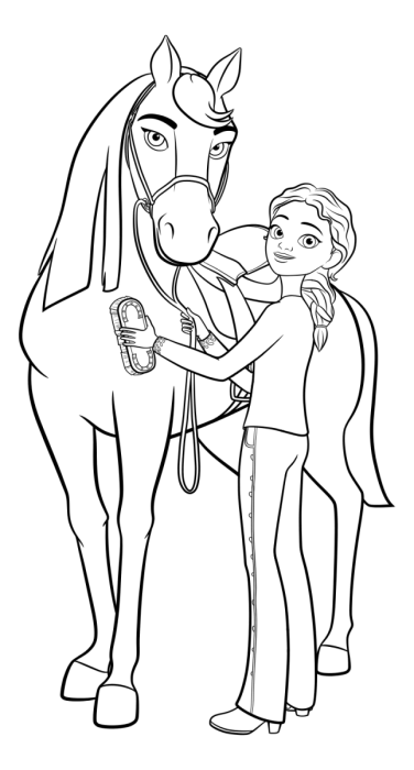 Раскраска спирит дух свободы