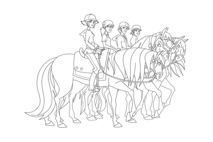 Спирит и лаки раскраска