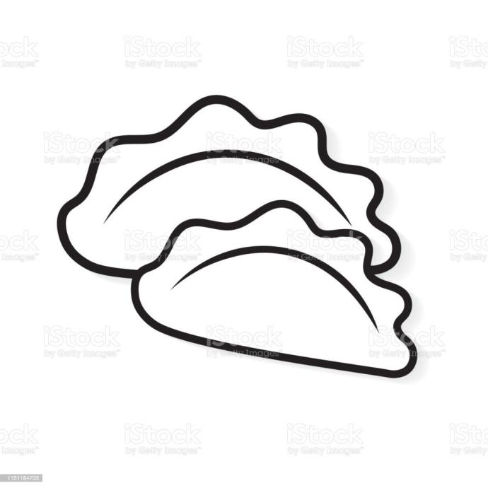 Пельмени силуэт