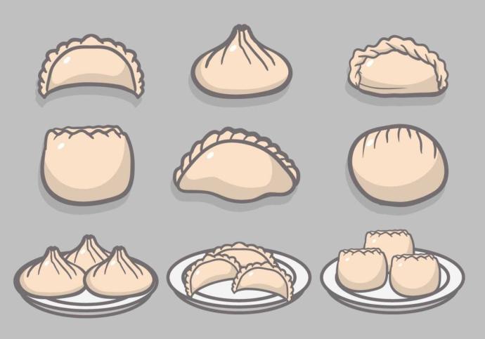 Пельмени иллюстрация