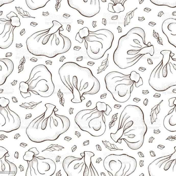 Пельмени для срисовки