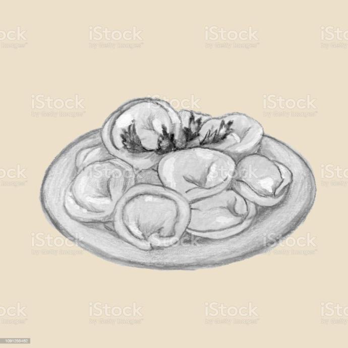 Пельмени карандашом