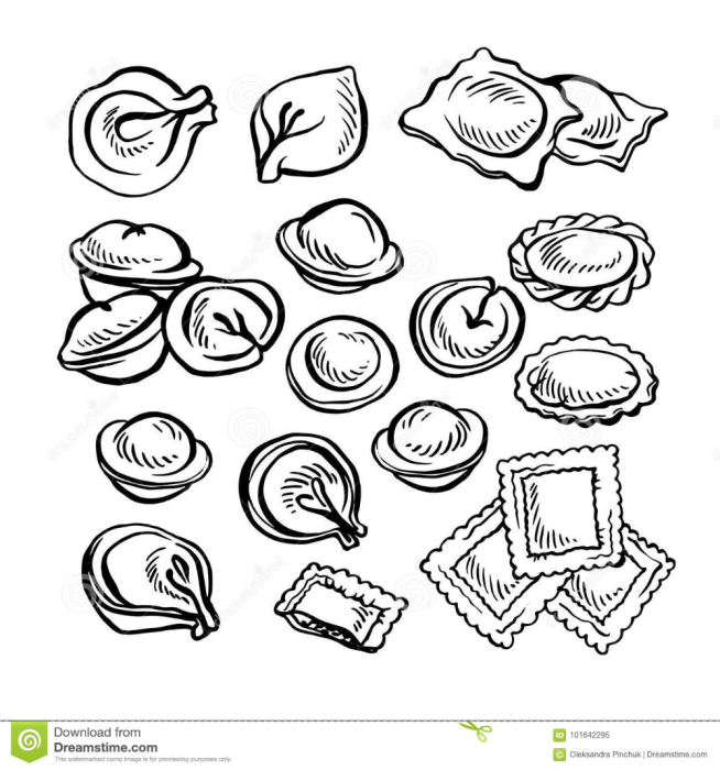 Пельмени силуэт