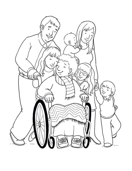 Семья рисунок карандашом