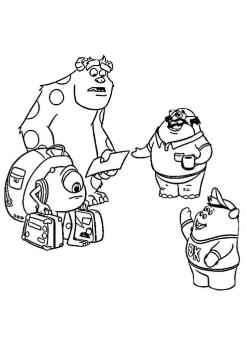 Супер монстрики раскраска для детей