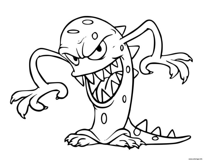 Монстр рисунок для детей