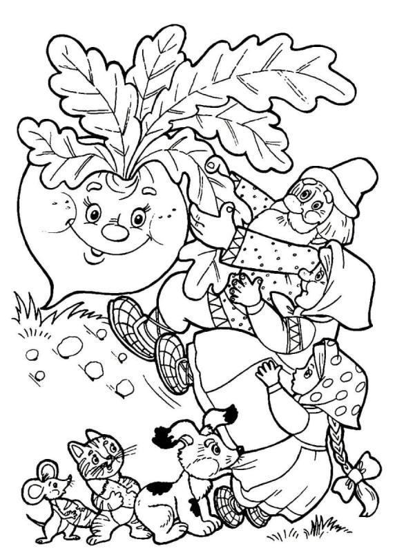 Раскраска русские народные сказки три медведя