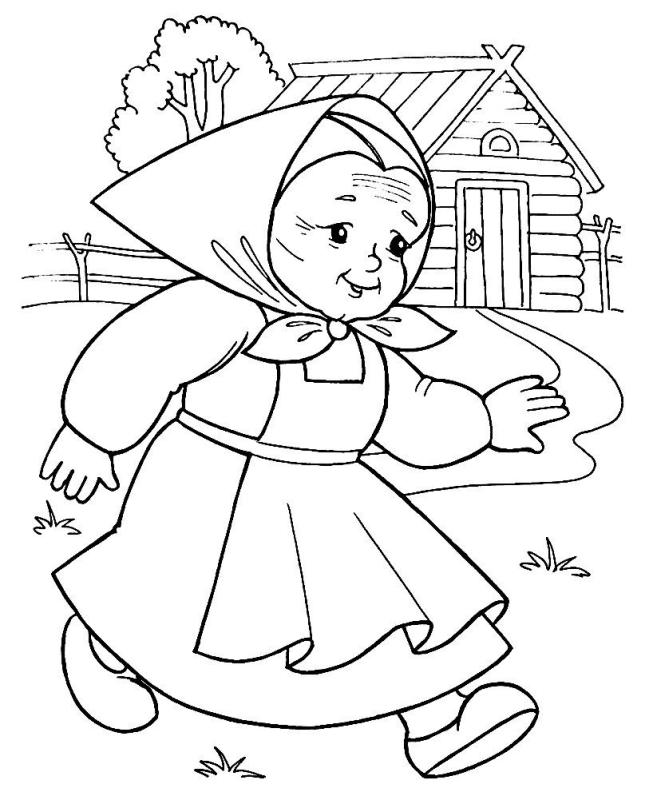 Сказка Пушкина о попе и работнике его Балде раскраска