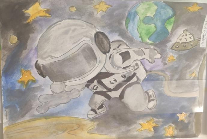 Рисунки посвященные 12 апреля