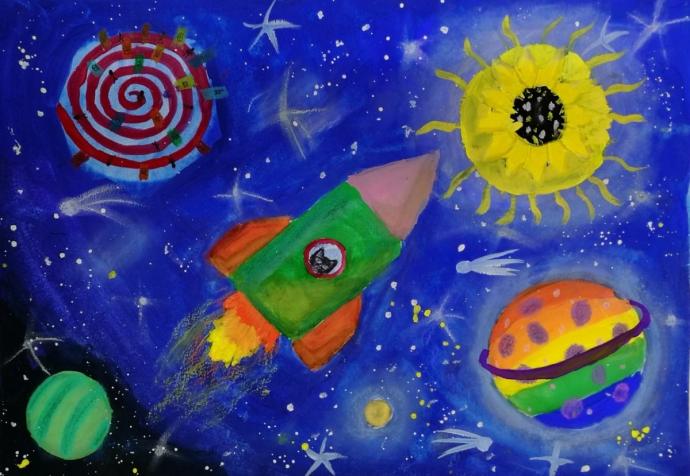 Конкурс детского рисунка к Дню космонавтики 2022